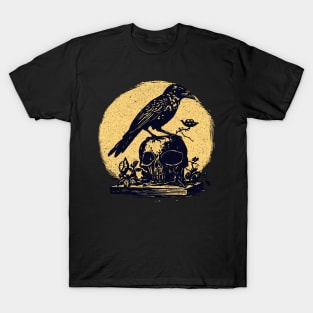 Woodcut Crow T-Shirt